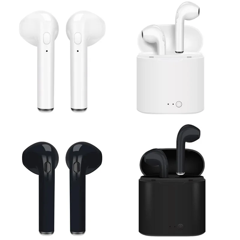 

New Wireless Bluetooth 5.0 4.2 Earphones I7 i7s TWS Earbuds Headset With Mic For Samsung Xiaomi 6 7 8 Redmi And Huawei LG iphone