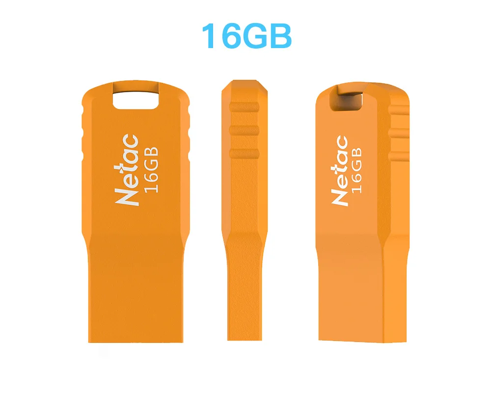 Netac U195 USB2.0 USB флеш-накопитель мини-флэш-накопитель 8 ГБ 16 ГБ 32 ГБ Черный Синий Оранжевый прямоугольная память флеш-накопители U Stick