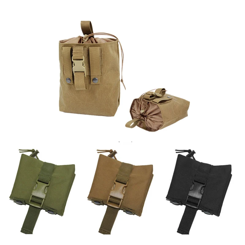 Tactical Molle Pouch Utility Magazine Drop Dump Pouch Hunting Airsoft