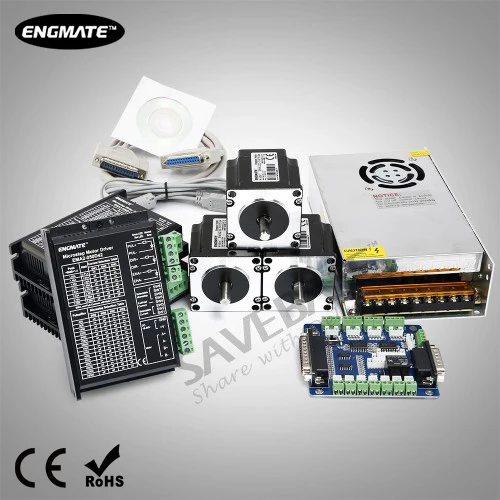 

CNC Kit 3 Axis Breakout Board & Nema23 Stepper Motor For DIY Router/Mill/Plasma