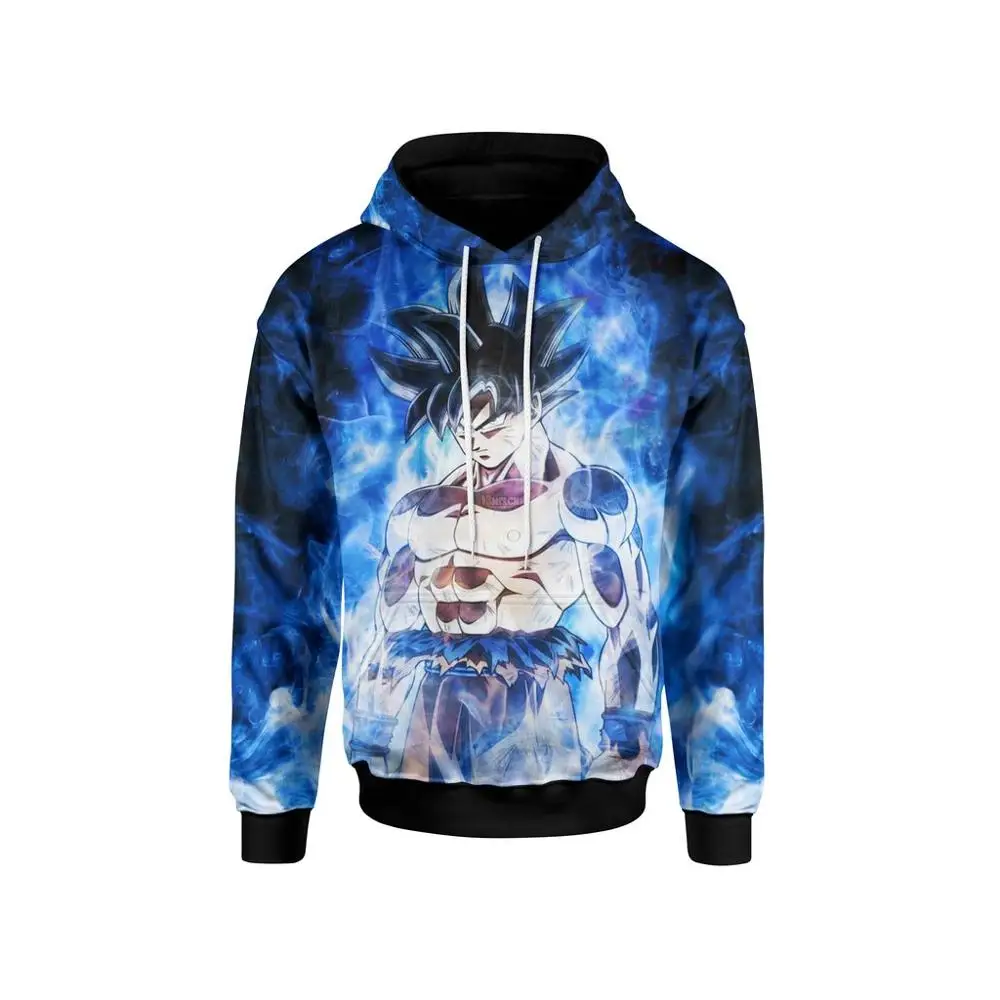 2019 новая Толстовка Гоку с полным принтом Ultra Instinct | Мужская одежда