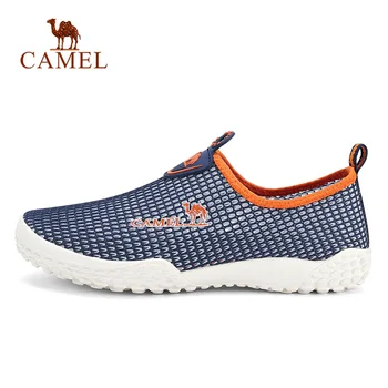 

CAMEL Men Women Outdoor Slip On Mesh Casual Shoes Spring Summer Breathable Non-slip Outdoor Walking Flat Shoes