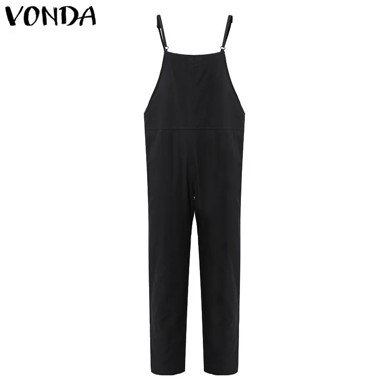 VONDA maternidad Clothings 2019 Correa embarazada monos mujer Casual pantalones de embarazo pantalones sin mangas monos