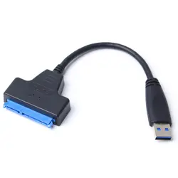 USB 3,0 на SATA 22 Pin 2,5 дюймов жесткий диск драйвер SSD адаптер кабель конвертер