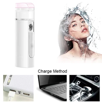 

22ml Nano Mist Sprayer Moisturizing Face Cosmetic Instrument USB Charging Mist Spray Handy Atomization Spray for Face Skin Care