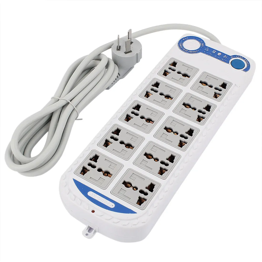 

UXCELL Au Plug To Au Eu Uk Us Socket Ac 250V 10A 10 Outlets Power Strip 2.1M Cable