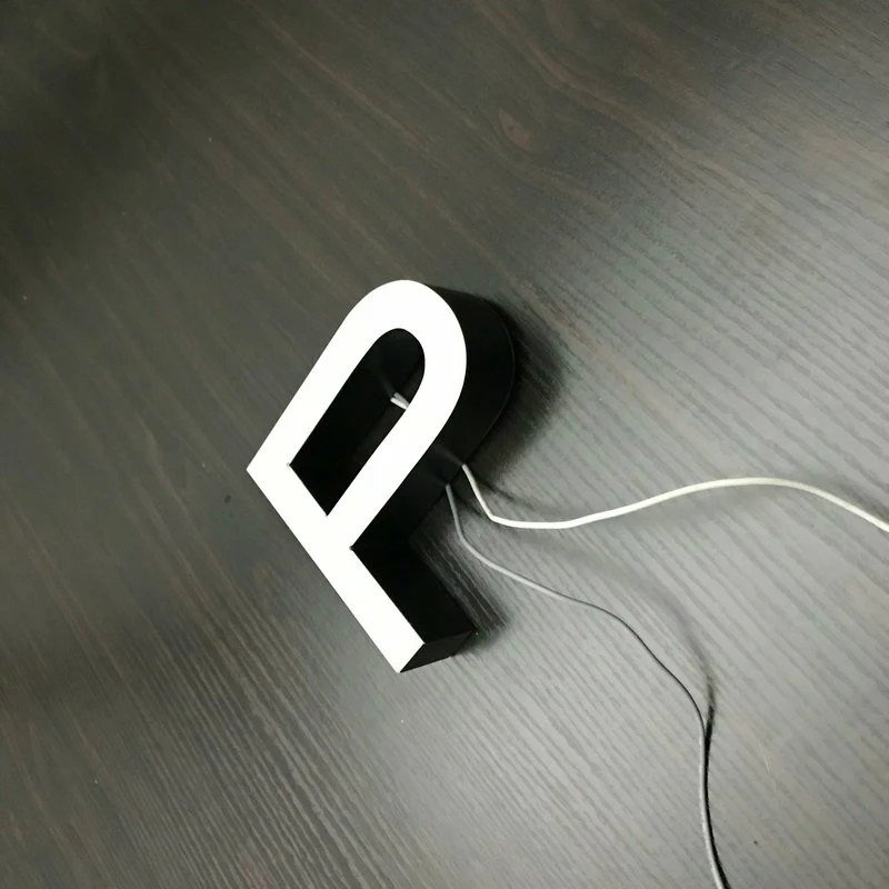 US $350.00 led logo shop 3D outdoor waterproof acrylic led illuminated letters light box sign