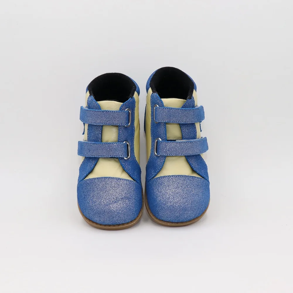 Tipsietoes New Winter Children Shoes Barefoot Leather Martin Star Boots Kids Snow Girls Boys Rubber Fashion Sneakers Bota