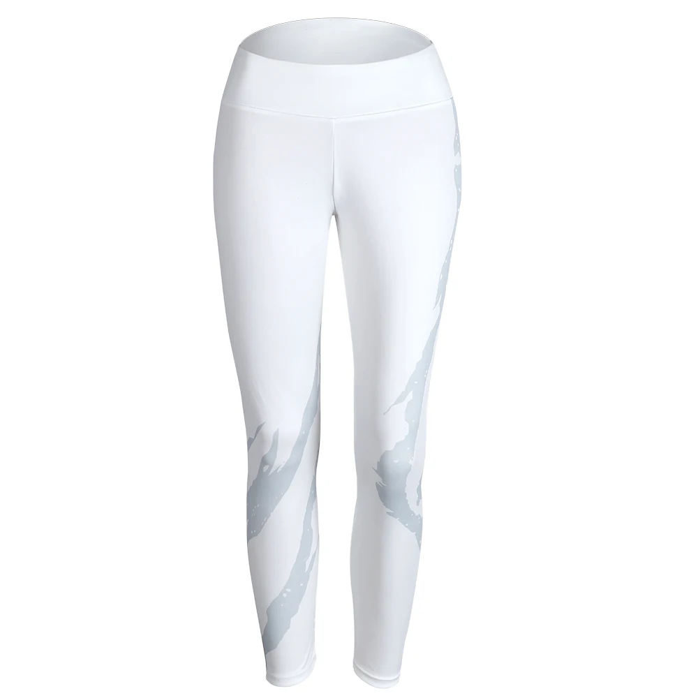 

2018 New Women Elastic waistband Yoga pants with Mesh Panels High Waisted Moto Leggings in White Sport Yoga Leggings Drop ship