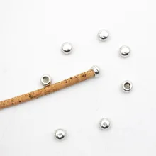 100 шт для 2 и 3 мм концы провода 2/3 мм Кожаные Концы старинные серебряные ювелирные изделия комплектующие детали D-5-3-8(a/b/c