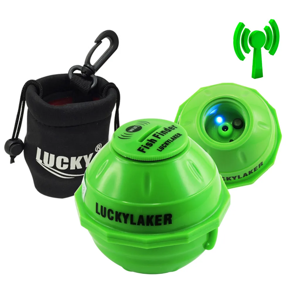 

LUCKY FF-916 Wireless WIFI Fish Finder 70M Wifi Range + 50M Wifi Extender IOS Android 147ft Depth Range Amateur Professional