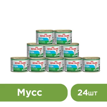 

Royal Canin Adult Light консервы для собак с избыточным весом (мусс), 24*195 г
