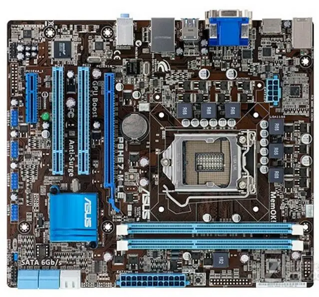 LGA1155 для ASUS 1155 LE оригинальная б/у настольная материнская плата H67 DDR3 USB3.0 SATA3 |