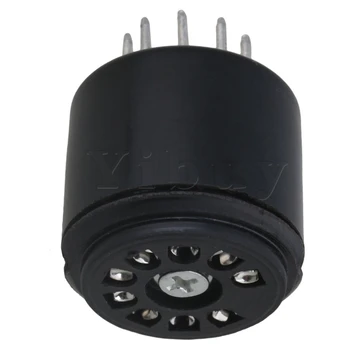

Yibuy 4pcs Black Bakelite Vacuum Tube Socket Savers for 9 Pin Tube Testers