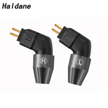

Free Shipping Haldane 1Pair L Shape Jack 0.78mm Earphone 2 Pin Plug Connector For W4R UM3X W4R ES3 ES5 DIY Audio Cable