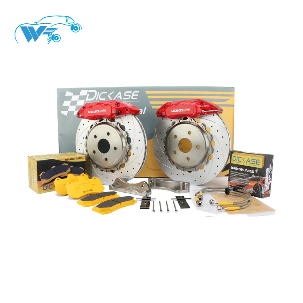 KOKO Racing 6 pot суппорт WT7040 зеленая тормозная система 355*32 мм Просверленный диск