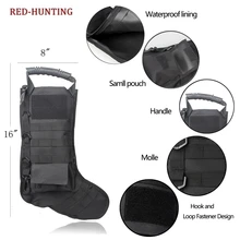 Рождественские Чулки Тактический Жилет Мешки Для Хранения Держатель Висит Уникальный Открытый Охота Крюк Молл Пустой Extra Large Full Sock