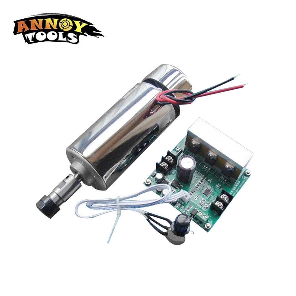 New 400W DC12 48V CNC Air Cooled Spindle Motor+ ER11 chuck+Mach3 Speed Governor Regulator+Mount Bracket Clamp for engraver|cnc spindle bracket|clamps