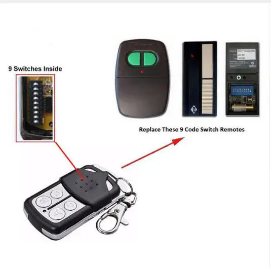 Remote Control Compatible With Accent Garage Doors Cad602 B D