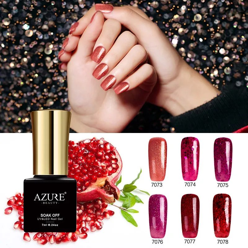

AZURE BEAUTY 7ml Nail Gel Polish Fashion Colors For Nail Design Soak Off Hybrid Enamel Gel Varnishes Azure UV Gel Nail Arts