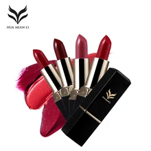HUAMIANLI H02 12 Цвет матовая губная помада Водонепроницаемая Стик Make Up, увлажняющий бальзам для губ, устойчивая помада блеск для губ, косметика