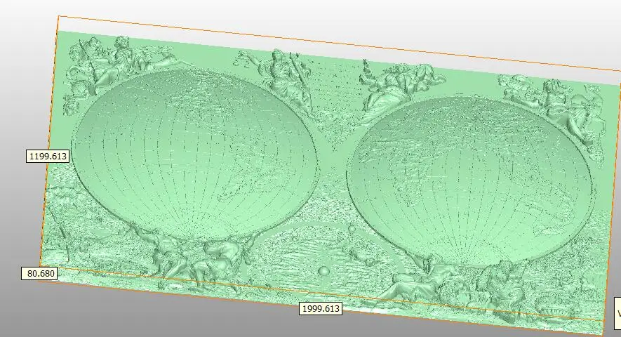Земля 3D модель, рельеф STL для ЧПУ резьбы и гравировки artcam type3 aspire 372MB