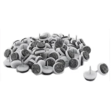 Table Chair Leg Felt Skid Glide Slide Floor Pad Nail Protectors 20Mm Dia 100Pcs felt | floor | protector