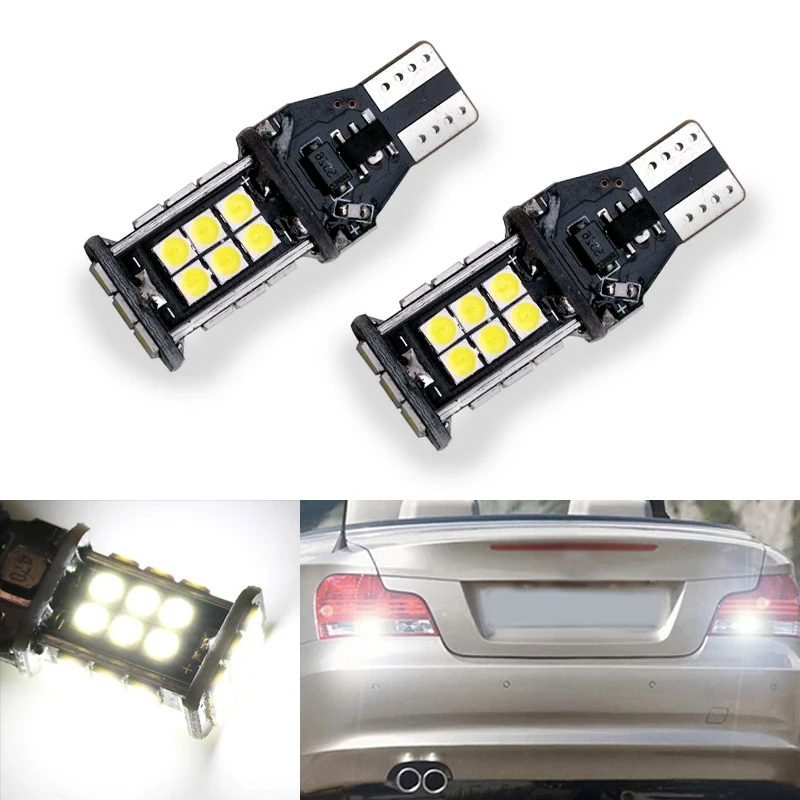 2x T15 W16W LED CANBUS Samsung 3030 Chip High Power Backup Reverse Light for BMW E39 E60 E90 E46 | Автомобили и мотоциклы