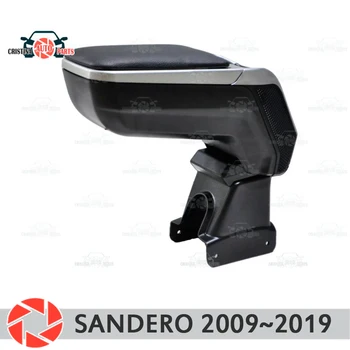 

Armrest for Renault Sandero 2009~2019 car arm rest central console leather storage box ashtray accessories car styling m2