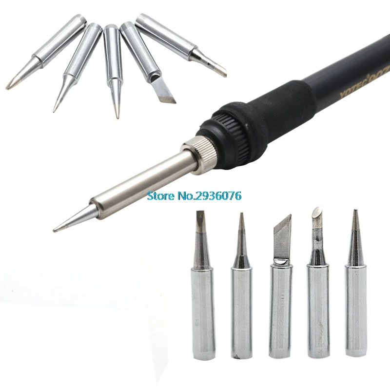 

OOTDTY 5Pcs Solder Screwdriver Iron Tip 900M-T for Hakko Soldering Rework Station Tool