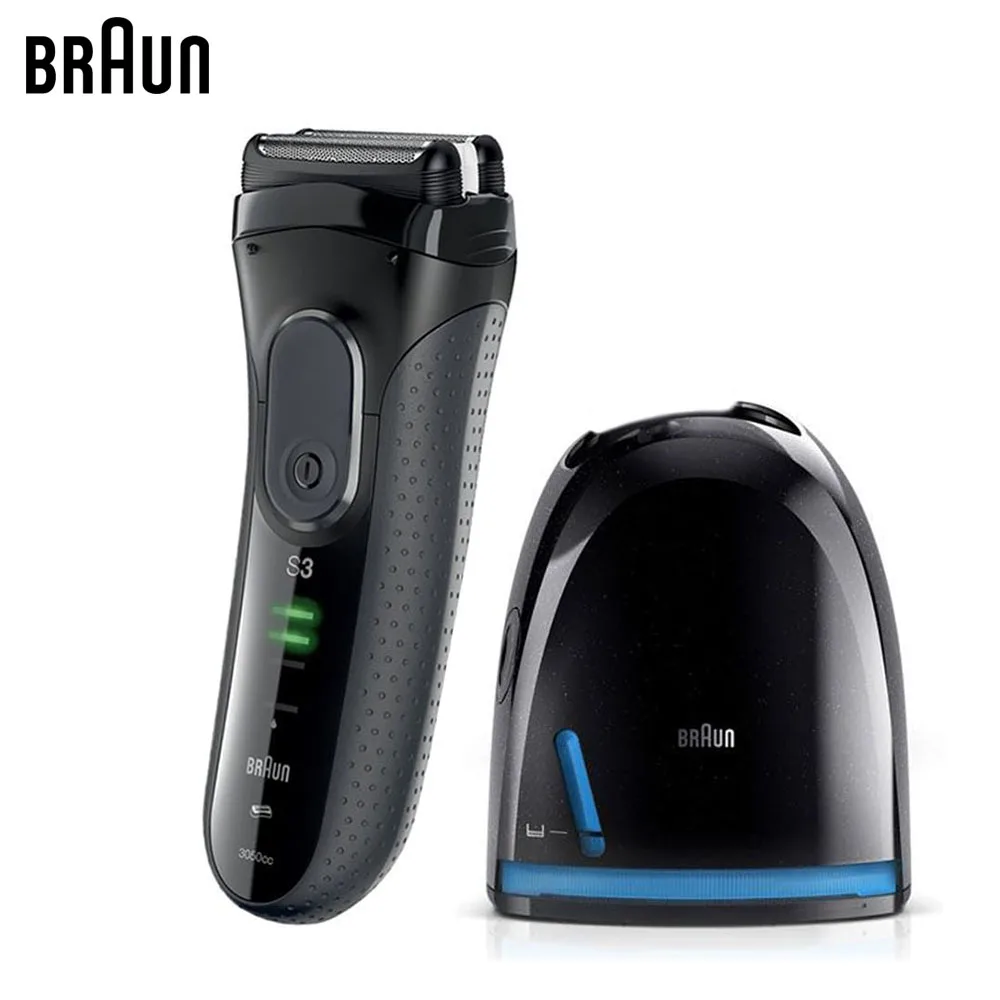 Электробритва Braun Series 3 ProSkin 3050cc Grey со станцией Clean&Charge