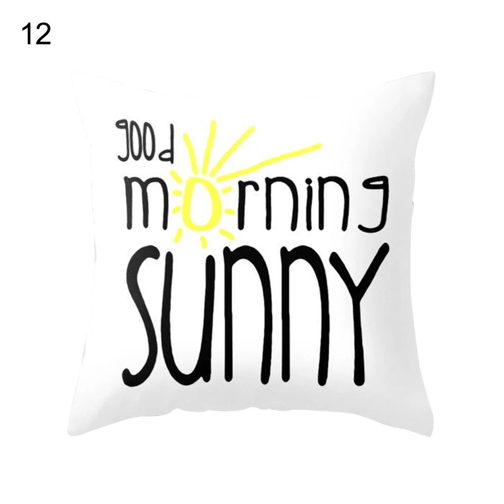 45x45 см желтый полосатый чехол для подушки с геометрическим рисунком, наволочка для подушки, мягкий классный чехол для подушки, для спальни, домашнего декора - Цвет: 12 Good Sunny