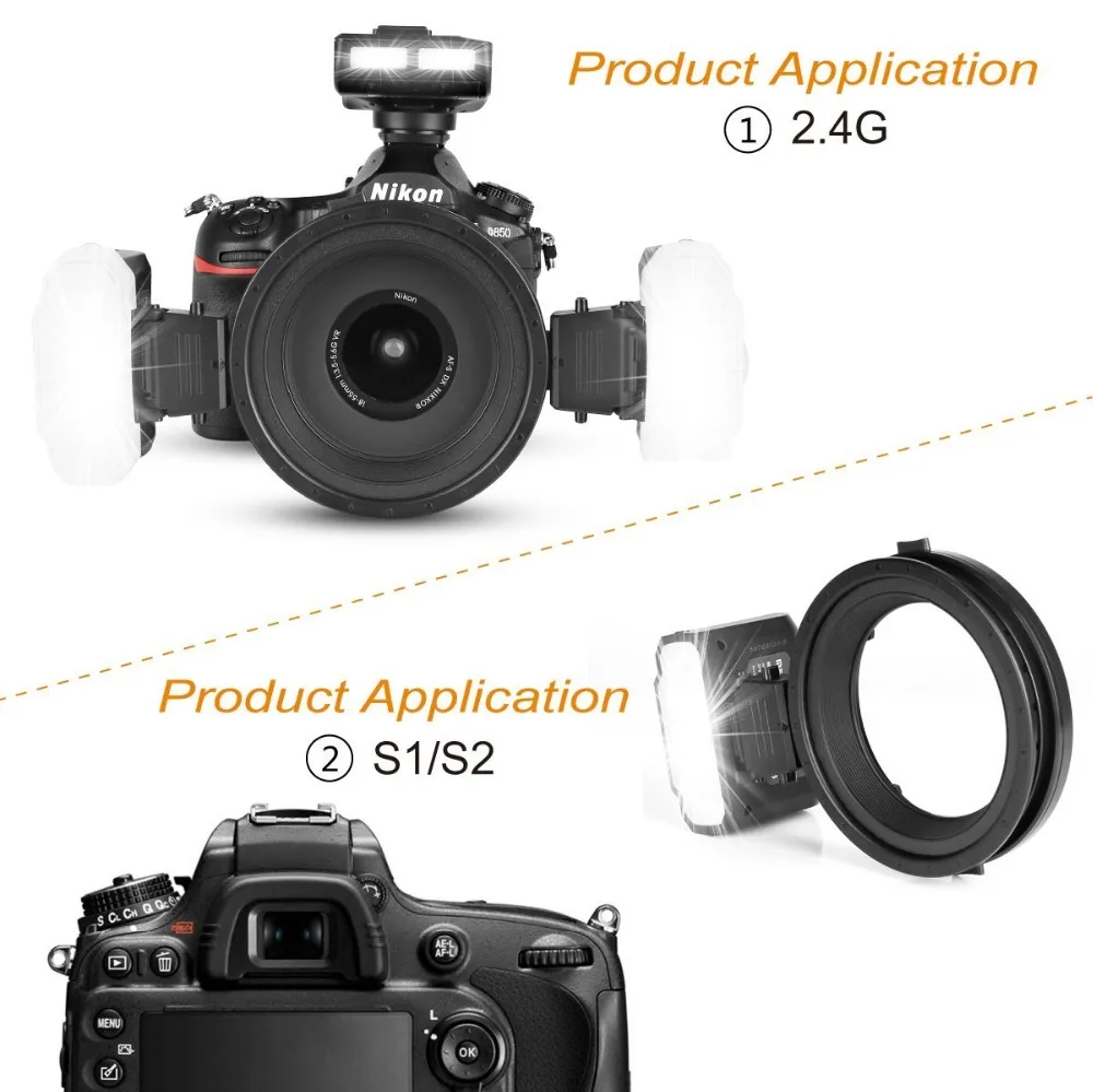 US $299.99 Meike MKMT24 Macro Twin Lite Flash As MT24EX For Canon 6D 5D MARK IV 70D 200D 6D MARK II T6 1300D 200D 70D 7D DSLR Cameras