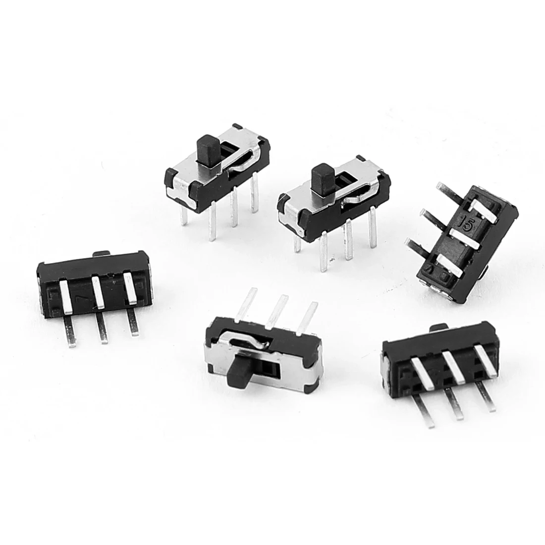

UXCELL 6 Pcs 2 Position Dpdt 2P2t 6 Pin Pcb Panel Mini Vertical Slide Switch For Control Many Small Power Electronic Projects
