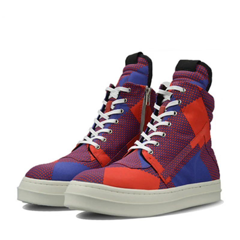 

Men Canvas Shoes Casual Lace Up Luxury Trainers Male Owen Colorful Sneakers Brand High Street Classical Canvas Shoes
