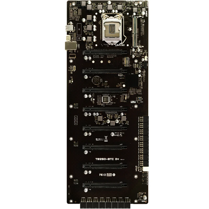 Материнская плата BIOSTAR 16x8 PCI E новая материнская для майнинга с поддержкой 8