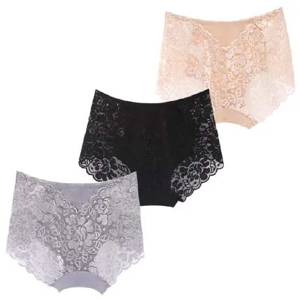 3 шт./компл. PlusSize Для женщин нижнее белье трусики дамы Бесшовные Сексуальная Lucency