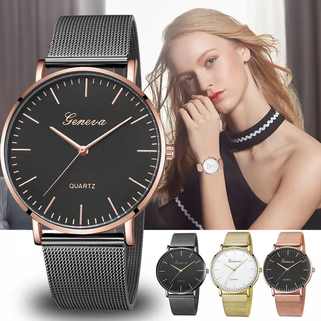 Women Classic Quartz Stainless Steel Wrist Watch Bracelet Watches Luxury brand B Women Classic Quartz Stainless Steel Wrist Watch Bracelet Watches Luxury brand B
