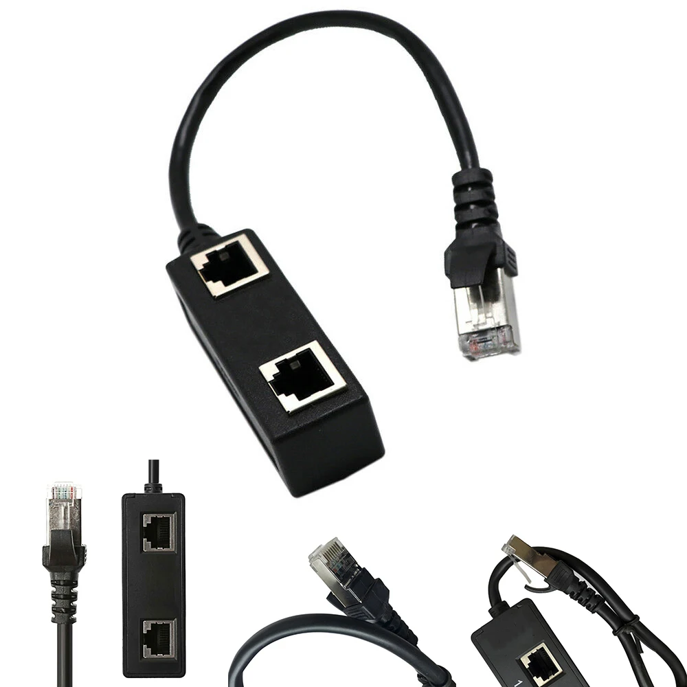 1To2 RJ45 LAN Port1 Интернет Ethernet кабельный разделитель адаптер Соединительная муфта