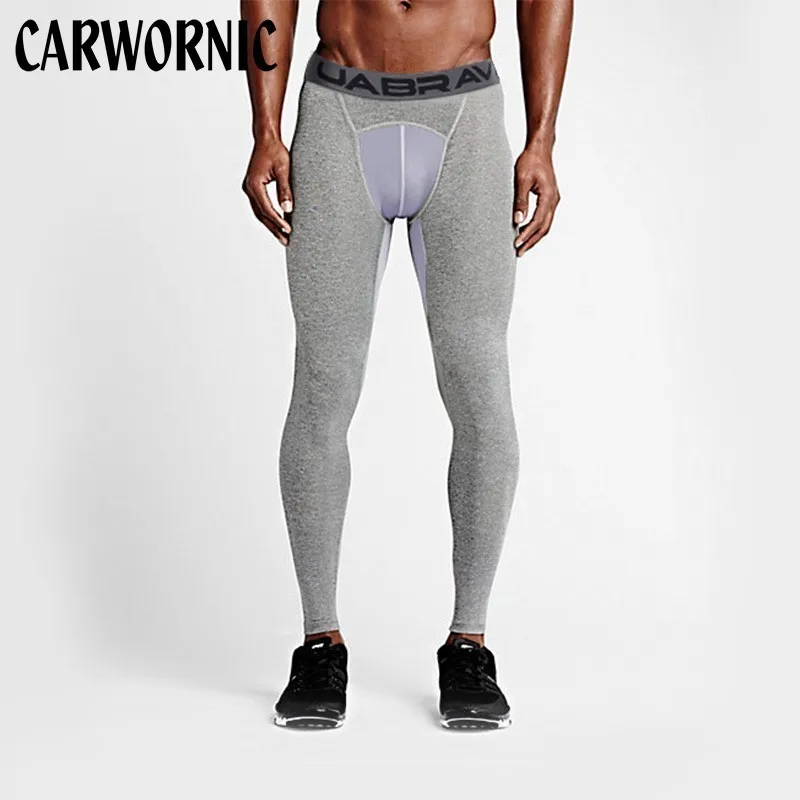 

CARWORNIC Casual Gyms Fitness Tight Pants Men Quick dry Trousers Workout Training Yoga Exercise Workout Crossfit Bottoms Male
