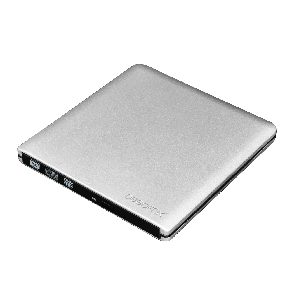 Deepfox Aluminium Blu-Ray Drive Slim Type C Bluray Burner BD-RE CD/DVD RW Writer Play 3D 4K Blu-ray Disc For Laptop Notebook