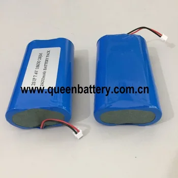 

7.4v 7.2v 2s1p 18650 26jm 26fm 26hm QB18650 2600mah b4 battery pack with pcb 3A with molex connector with 26awg silicon cable