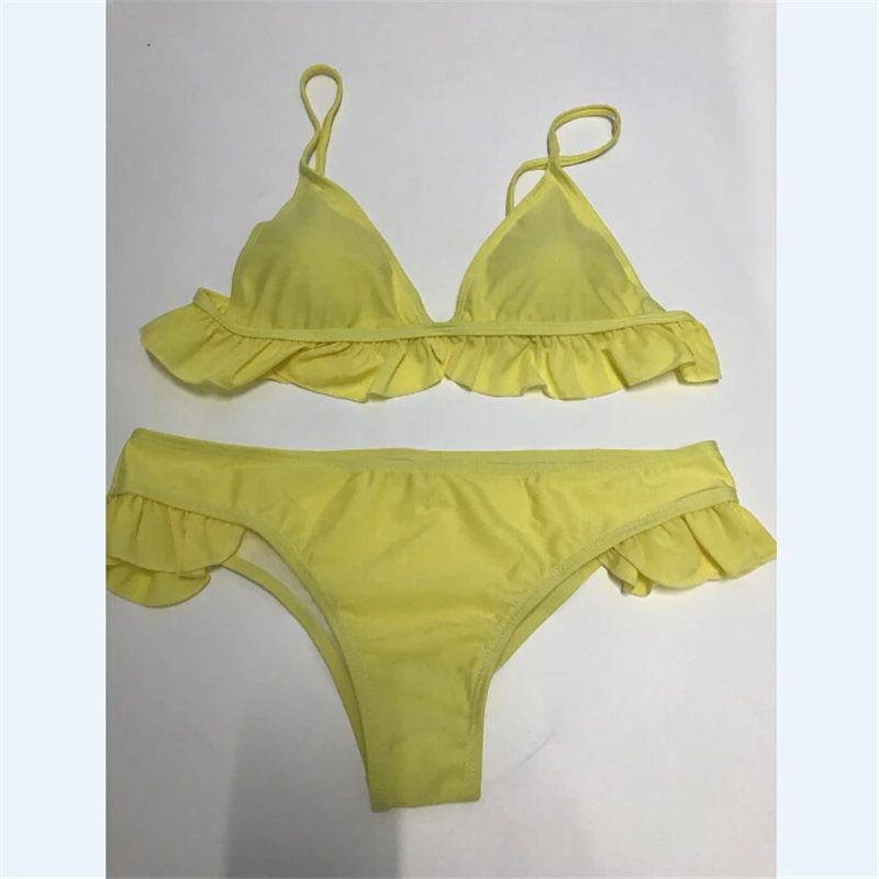 Maillot De Bain Femme, бикини,, купальник для женщин, купальник с листьями лотоса, бикини для женщин, купальный костюм, бикини, бюстгальтер с вкладышами пуш ап, Biquni - Цвет: As photo shows