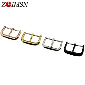 

Stainless Steel Watchband Silver Black Gold Rose Gold Watch BAND Deployment Pin Clasp Belt Buckle 10 12 14 16 18 20 22 24mm