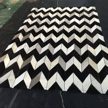 Белый серый животное кожа коврик из бычьей кожи Лоскутная Натуральная корова скрывает черный лоб мех кожаный коврик ковер