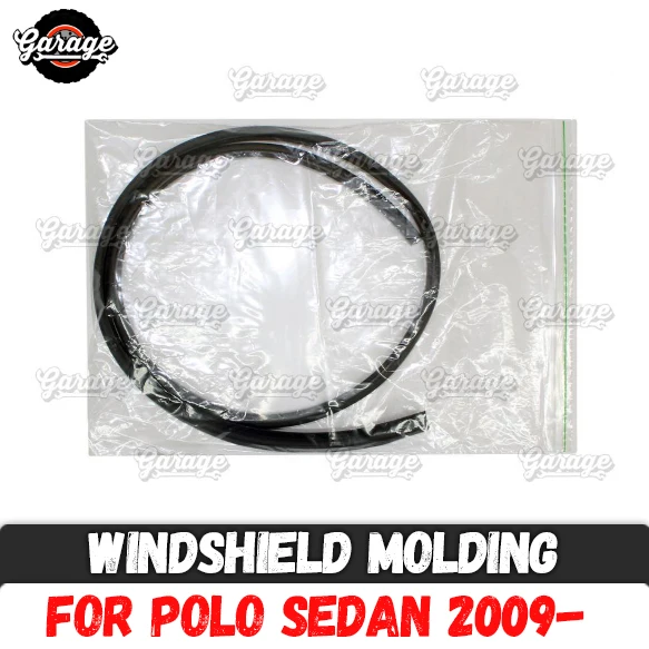 

Windshield molding case for Volkswagen Polo V Sedan 2009- deflector pad accessories protective from damage car styling tuning