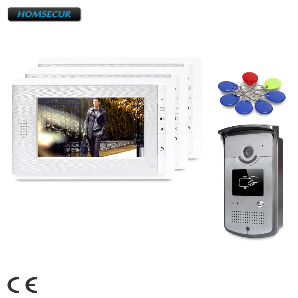 

HOMSECUR 7inch Video Door Intercom System with Mute Mode for Home Security for Apartment XC001+XM708-S
