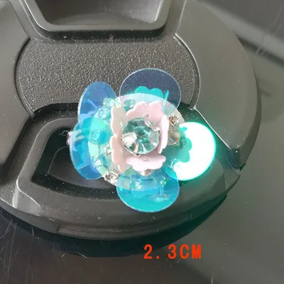 Изысканный 3D цветок ногтей шарик патч бутик цветок аксессуары DIY модная одежда украшения патчи аппликация волна - Цвет: No 6