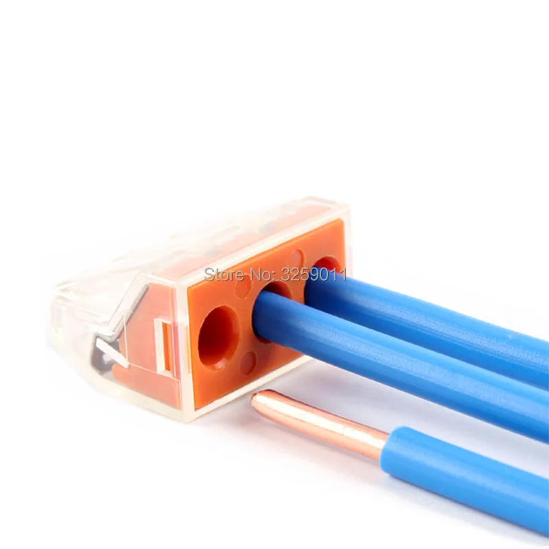 

1PCS 773-173 PCT-103D Push in wire wiring connector For Junction box 3 pin Cable conductor terminal block 14-10 AWG