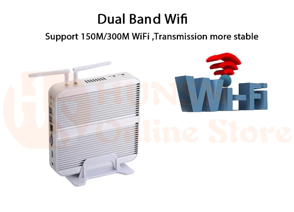 Fanless Mini PC I3 5005U I5 4200U I3 6006U I5 7200U HUNSN BM01 (8)